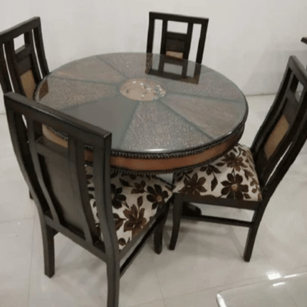 Four Seater Round Dining Table Set