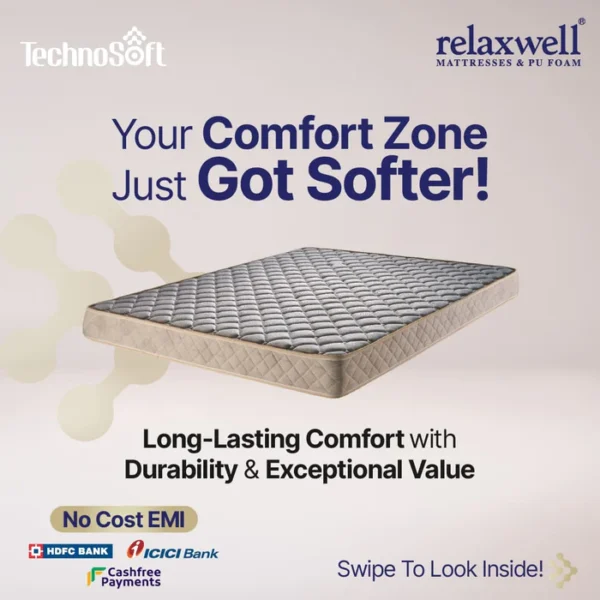 TechnoSoft - Superior Comfort Super Soft Foam Mattress