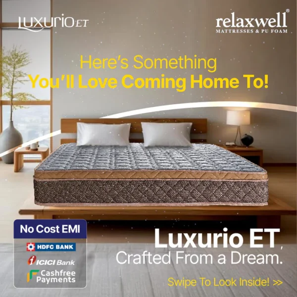 Luxurio ET - Premium Comfort Pocketed Spring Mattress with Euro Top Finish